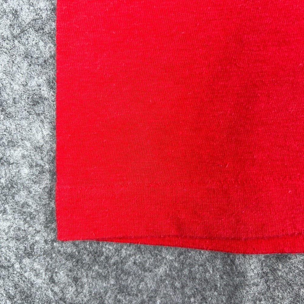 VTG PUMA Shirt Mens Medium Red Sportswear Logo Single Stitch 80s Tee USA‎ Made - Picture 6 of 10